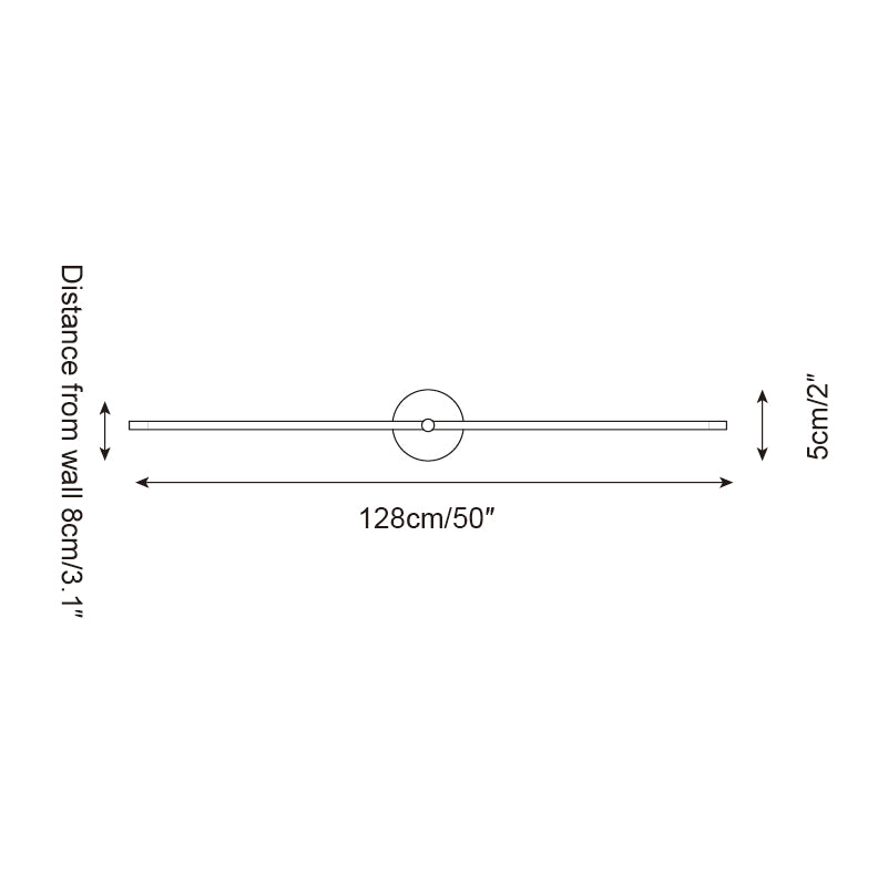 Kady Linear Disc-væglampe | Esilora