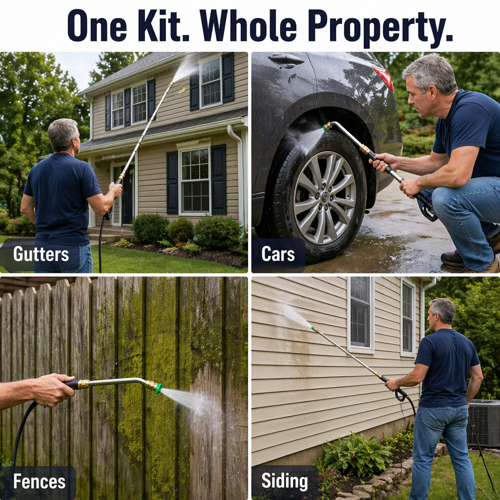 SkySweep — Blast Gutters, Siding & Second-Story Grime Without Climbing a Ladder - Esilora