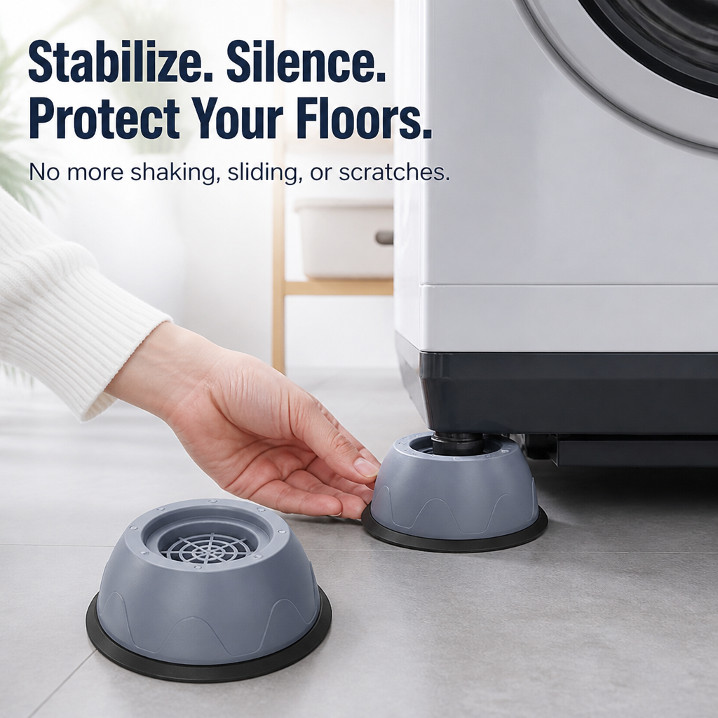 QuietNest — Turn Your Loud, Shaking Laundry into a Peaceful, Scratch-Free Sanctuary - Esilora