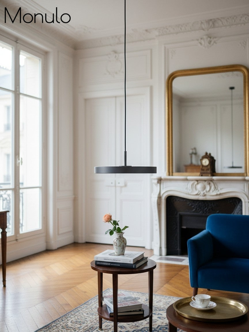 Modern Disc Pendant Light — Nordic Minimalist Fixture for Dining & Kitchen | Esilora