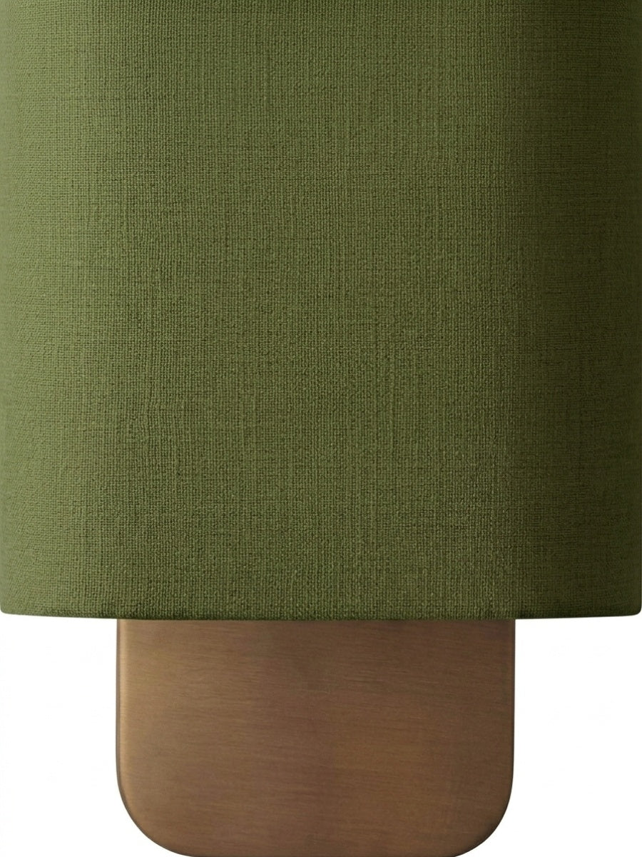 Nolvara Aleena Soft Fabric Luxe Metal Fabric Wall Sconce for Bedroom Reading Light | Esilora