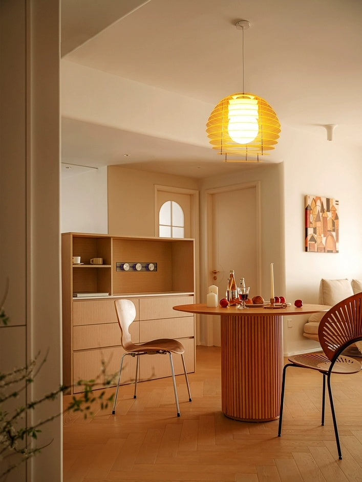 Bauhaus Memphis Acrylic Sunrise Pendant Lamp – AFTTERGLOW S4 | Esilora
