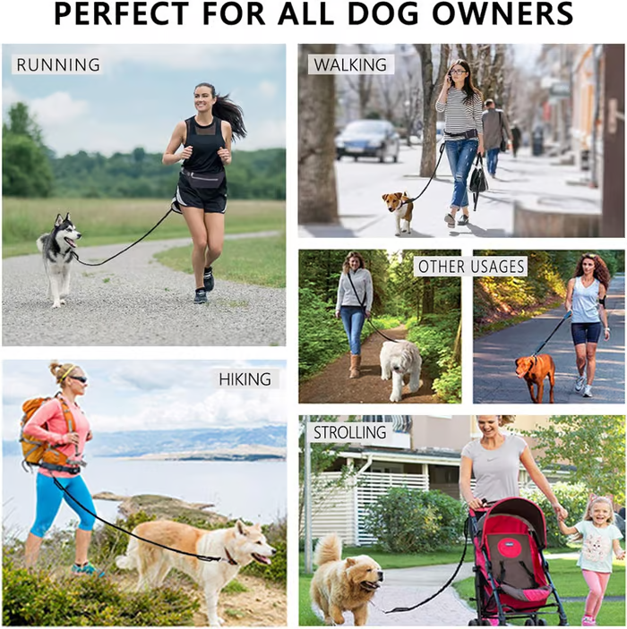 Soft Control Dog Leash for Relaxed Walks Without Jerking - Esilora
