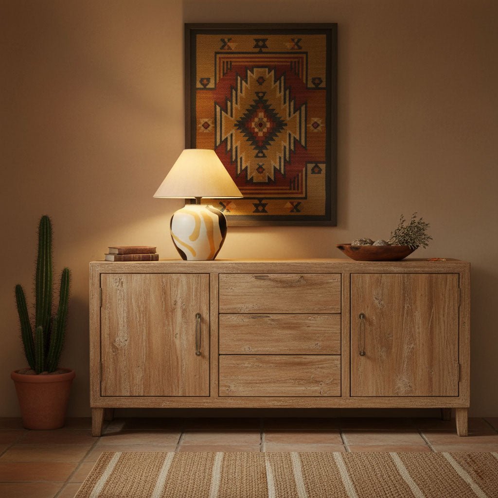 Abstract Pattern Ceramic Table Lamp | Esilora