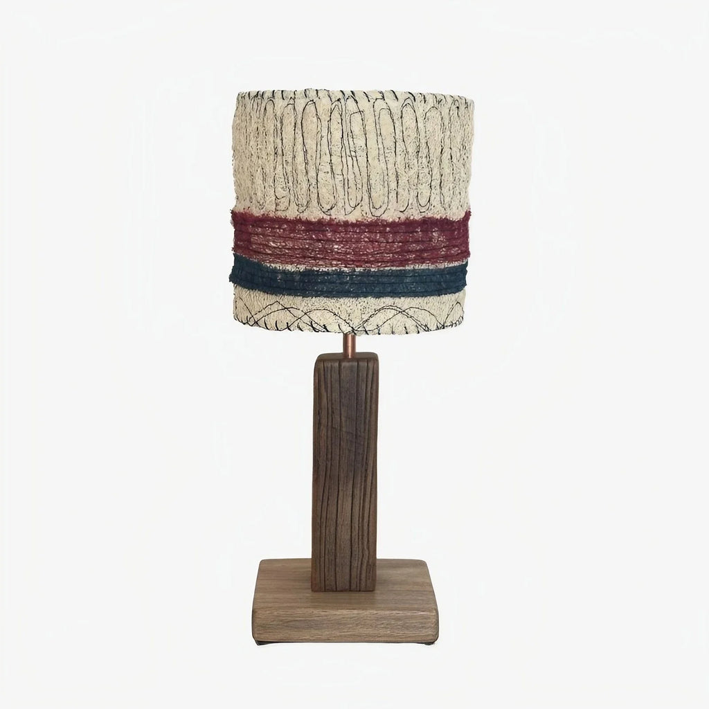 Handwoven Loofah Fiber Table Lamp | Esilora