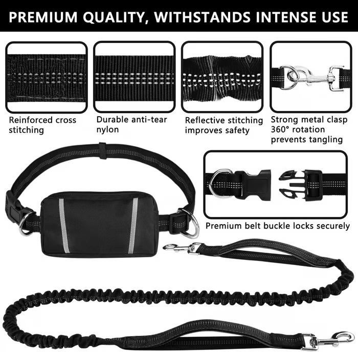 Soft Control Dog Leash for Relaxed Walks Without Jerking - Esilora