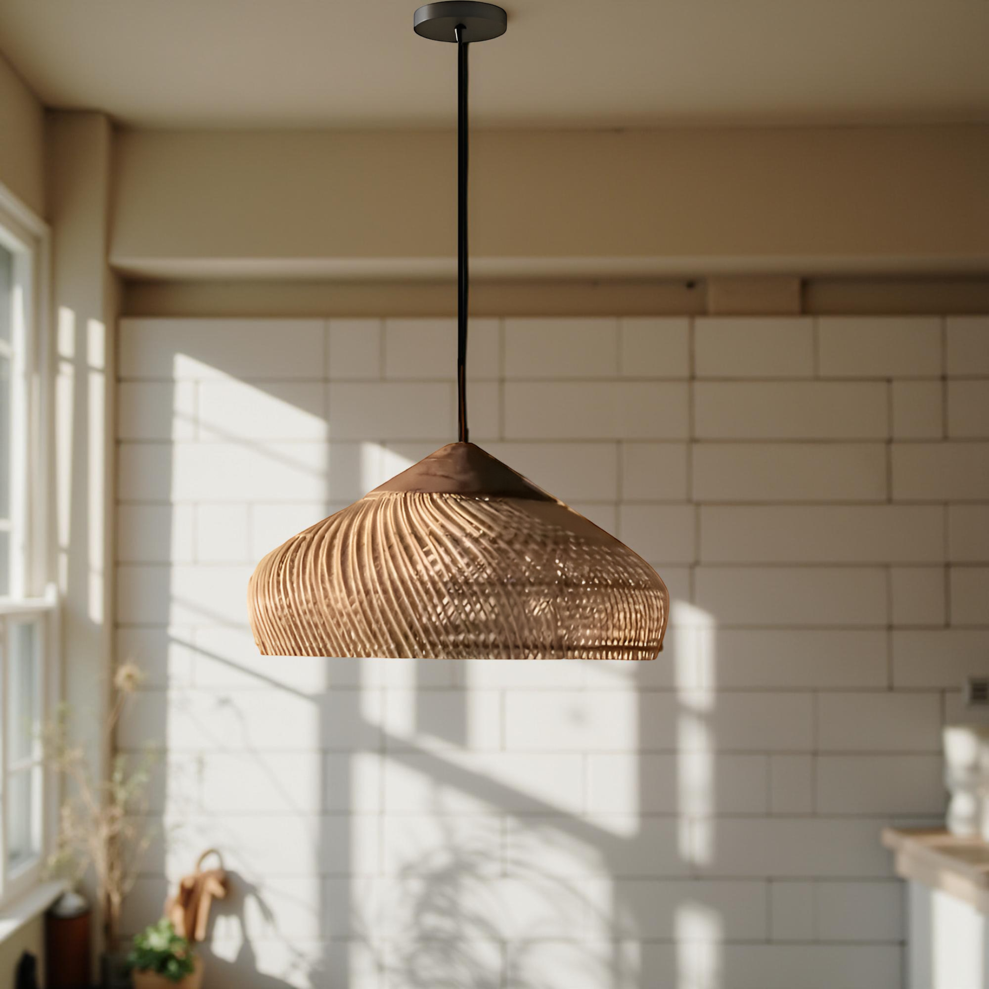 Retro Bohemian Rattan Pendant Light | Esilora