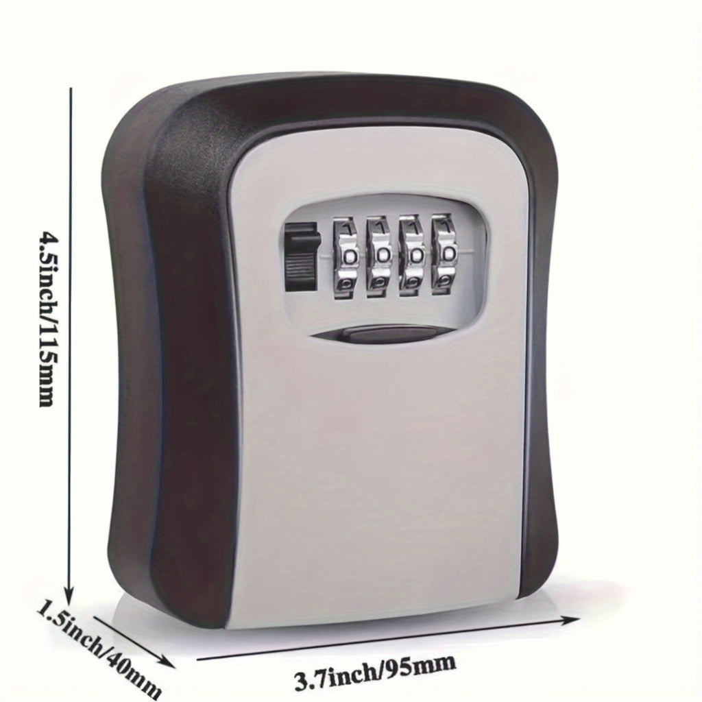Outdoor Key Safe with Combination Lock and Cover - Esilora