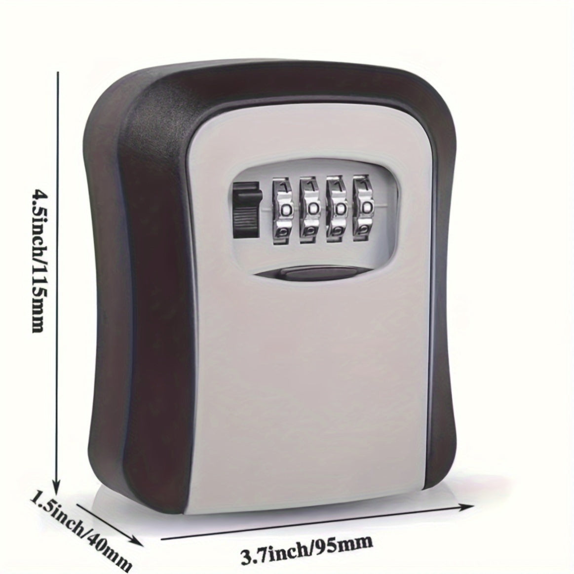 Outdoor Key Safe with Combination Lock and Cover - Esilora