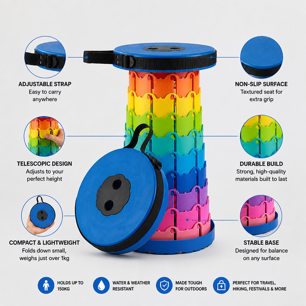 StrideSeat — Comfort solidissimo che si muove con te ovunque tu vada - Esilora