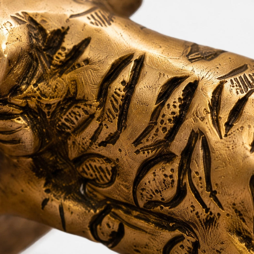 Poignées de porte animalières en laiton faites main | Esilora