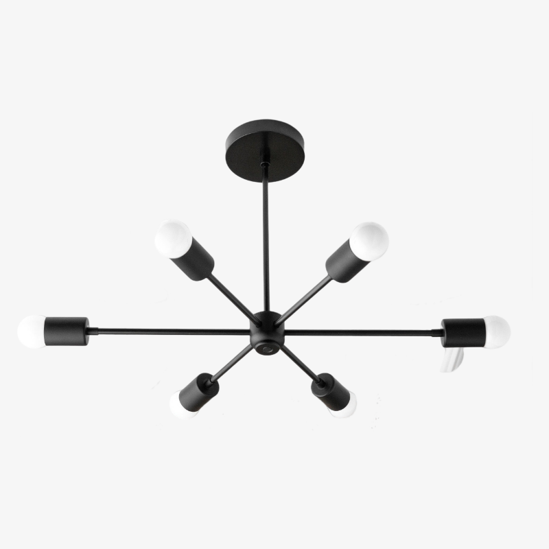 Mobilux Line Mid Century Modern Kronleuchter - 6-flammige Hängeleuchte | Esilora