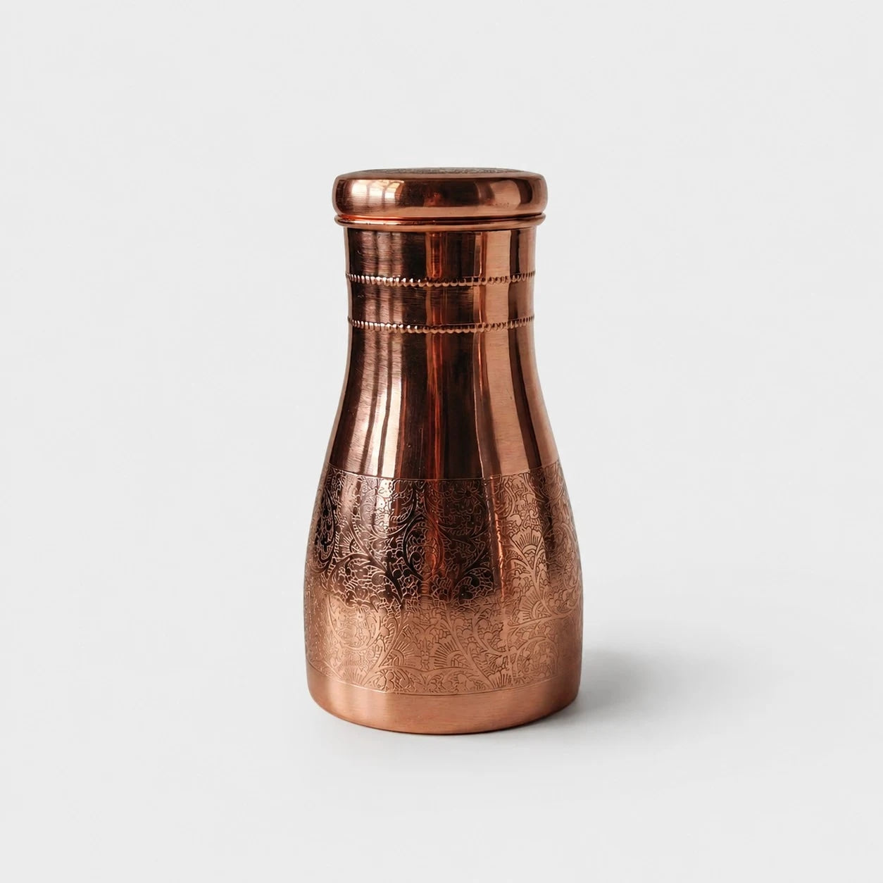 Handcrafted Hammered Copper Water Kettle Set | Esilora