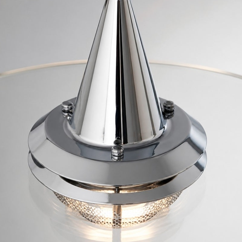 Kallera UFO Pendant Light - Metal and Glass Vintage Modern Hanging Lamp for Dining Room | Esilora