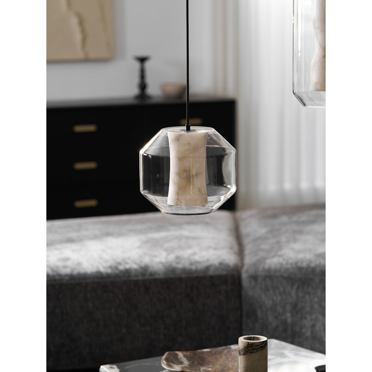 Glass Alabaster Pendant Lamp | Esilora