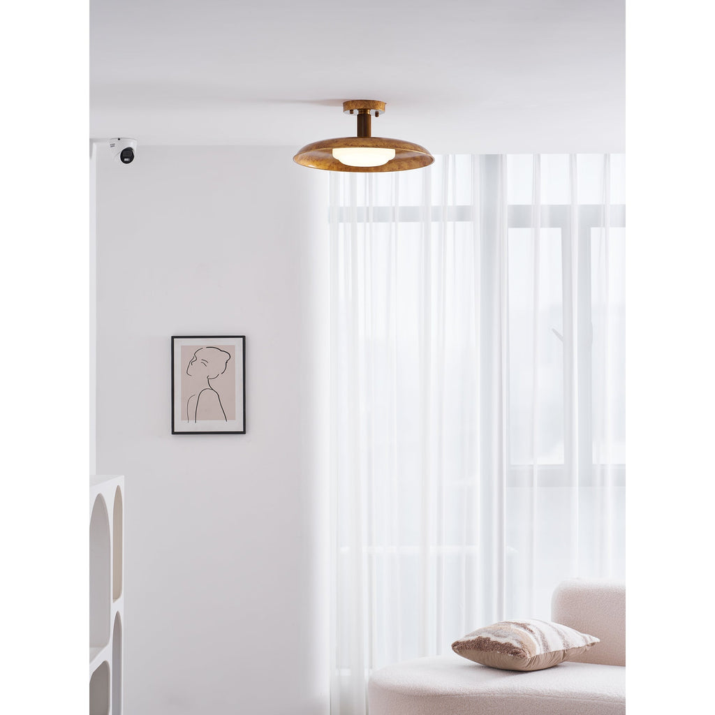 Pot-Lid Style Flat-Panel Ceiling Light | Esilora