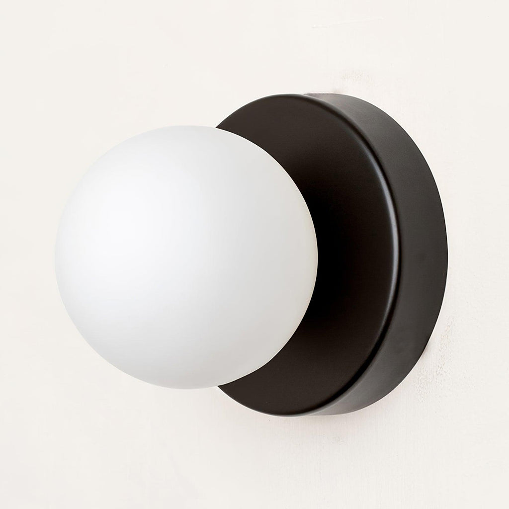 Rivolence Minimalist Fluid Modern Round Wall Sconce – Modern Indoor Accent Lighting for Bedroom or Study | Esilora