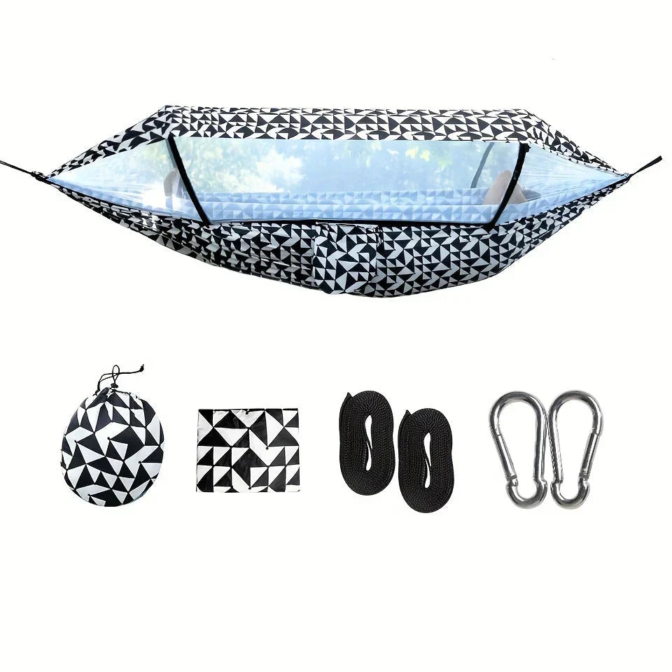 Hamaca para exterior con mosquitera y protección solar - Esilora