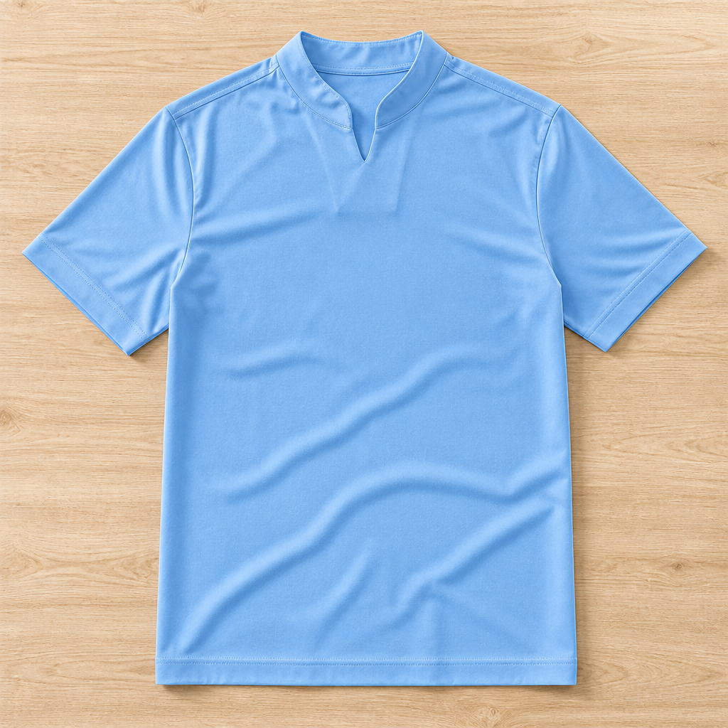 StratoFlex – ノッチ付きスタンドカラーのスリムフィット・パフォーマンスTシャツ - Esilora