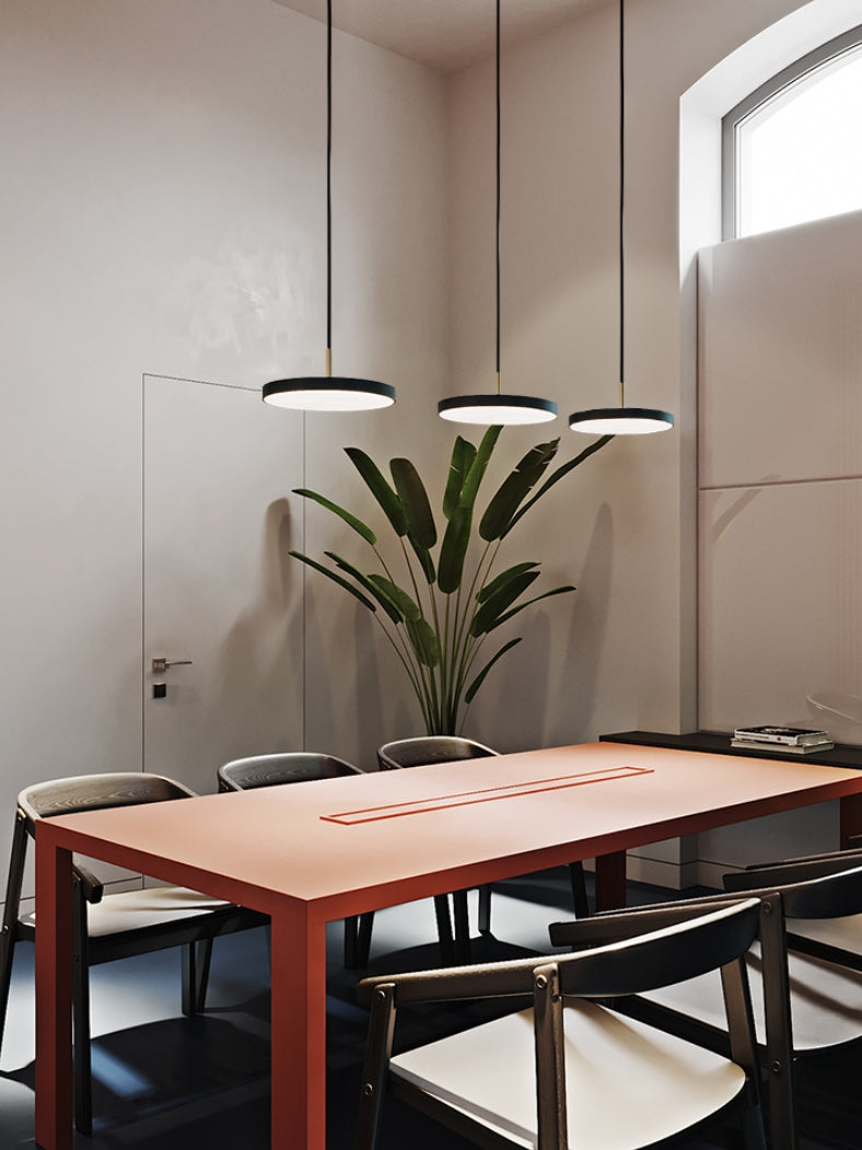 Modern Disc Pendant Light — Nordic Minimalist Fixture for Dining & Kitchen | Esilora