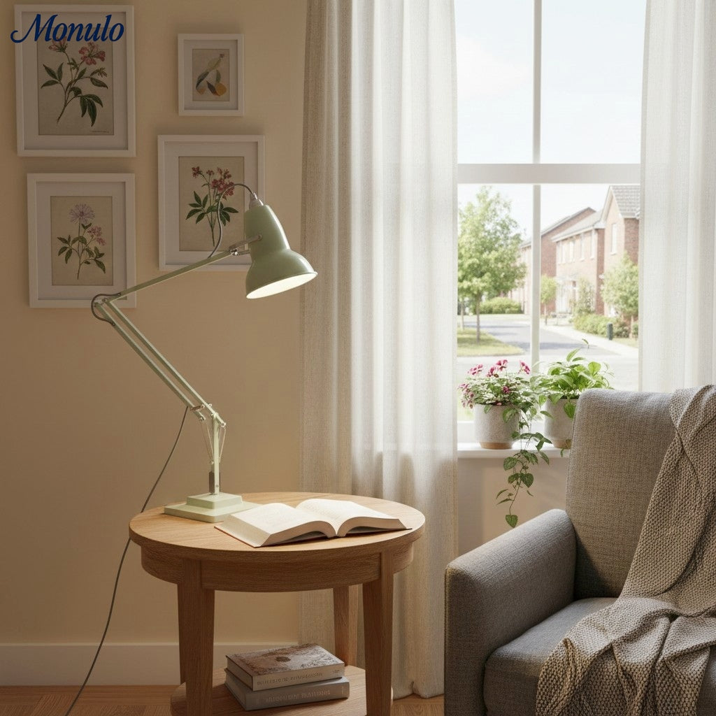 Modryx Adjustable Desk Lamp - Vintage Industrial Metal for Office and Bedroom | Esilora