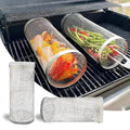 Stainless Metal Grill Basket | Rolling Tray | Suitable for Small Grill Items | GrillRoll - Esilora