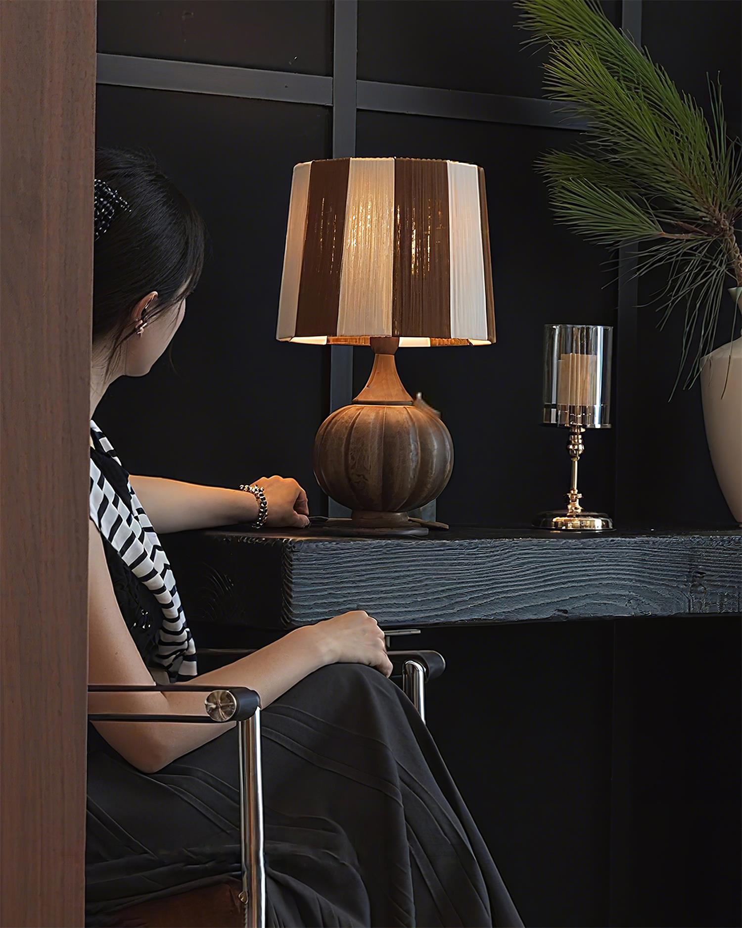 Harmony Stripe-bordlampe | Esilora