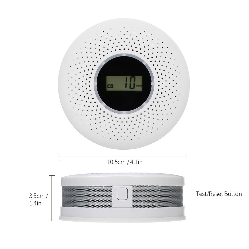Smoke & Carbon Monoxide Alarm | Dual Sensor Technology | Loud Alert | AirSecure - Esilora