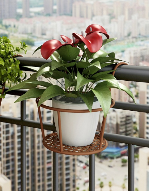 Plant Hanging Shelf for Balcony Dreams – Stable Support Solution - Esilora