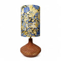 Liberty-Style Fabric Shade Ceramic Table Lamp for Bedside Ambient Lighting | Esilora