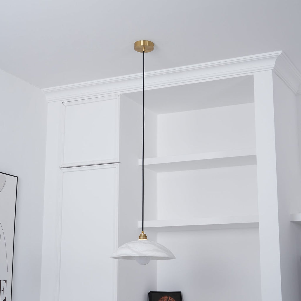 Alabaster Dome Pendant Light | Esilora