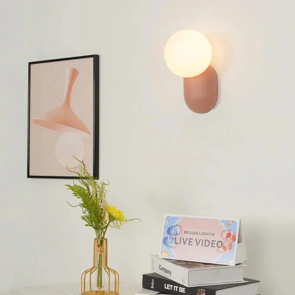 Luma Nordic Glass Orb Wall Light | Esilora