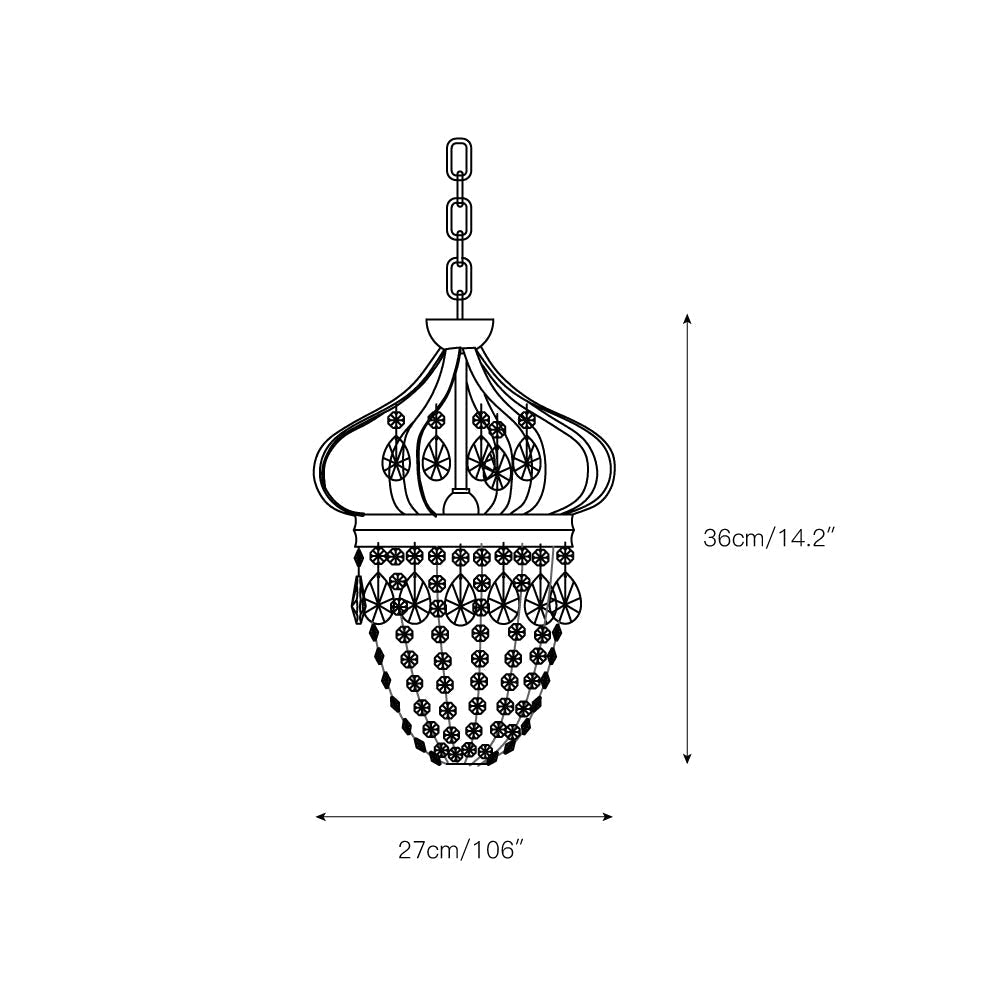Abella Tear Drop Chandelier | Esilora