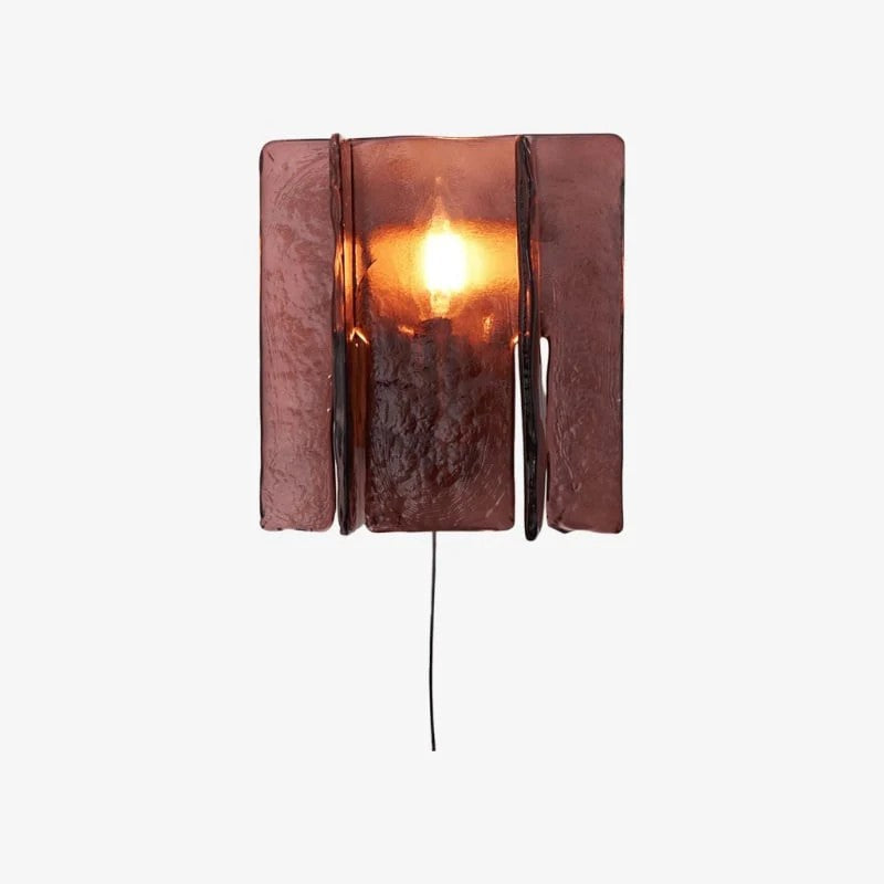 Verdura Architectural Wall Mounted Lamp with Glass Panel Design | Esilora