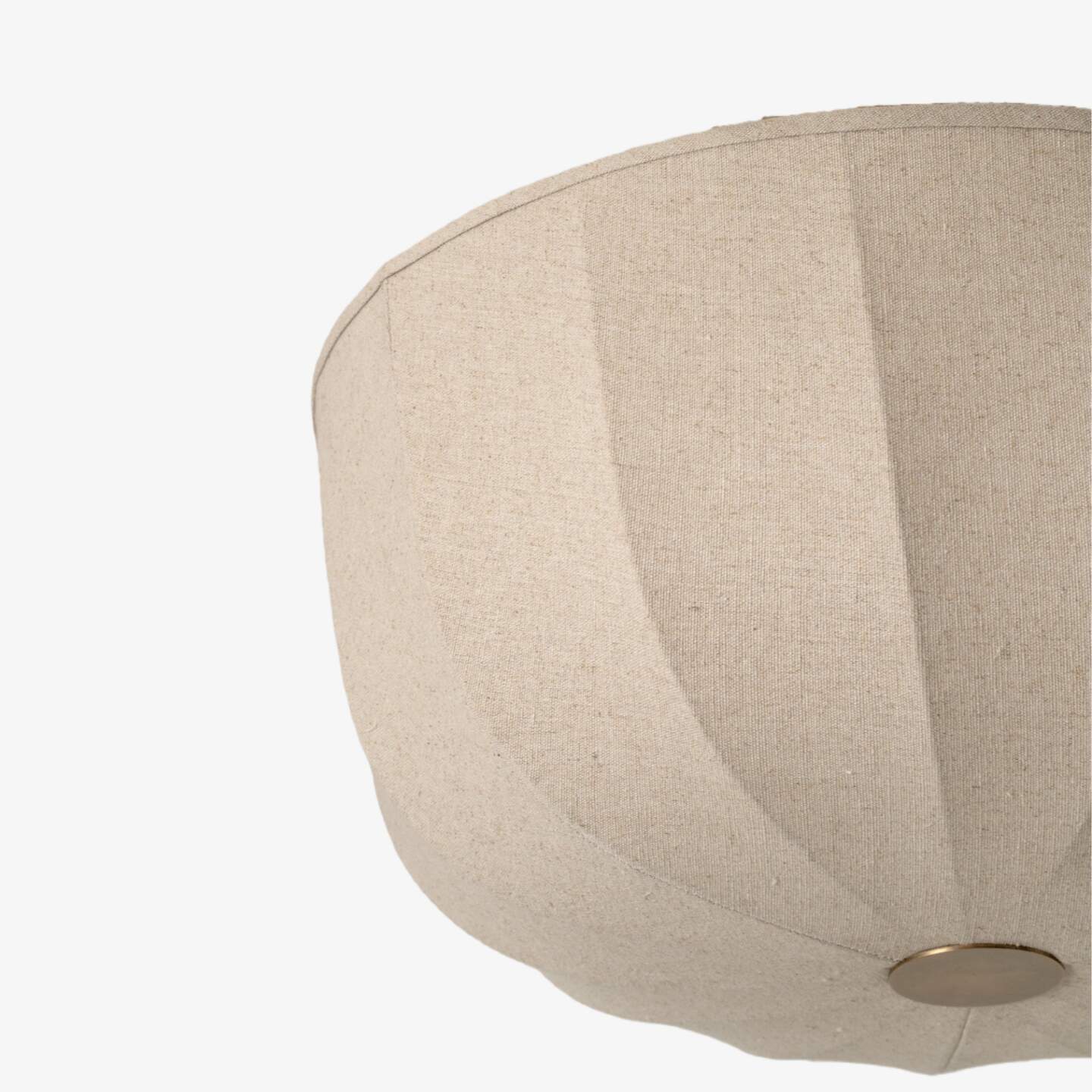 Loomis Satin Linen Flush Pendant Light – Contemporary Style Ceiling Light for Living Rooms and Entryways | Esilora