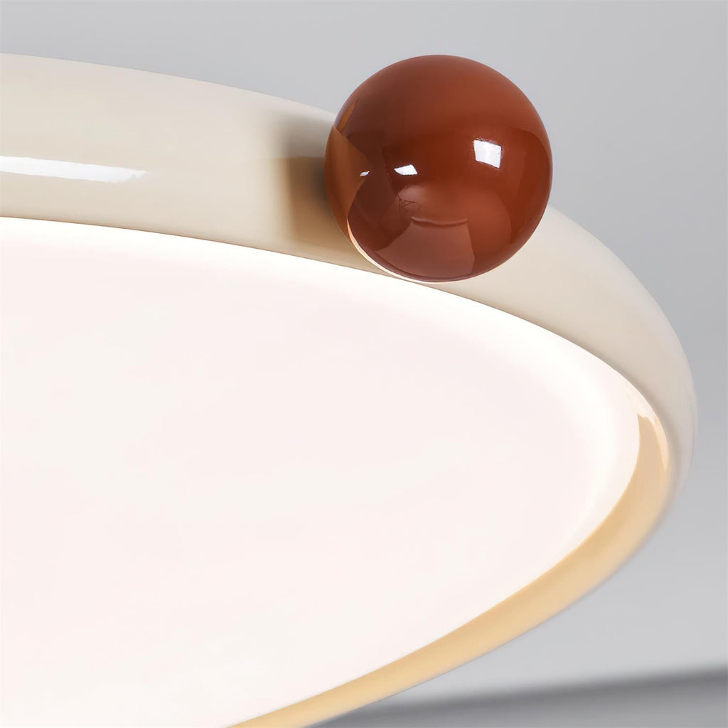 Round Flying Disc Ceiling Light - Retro Style Metal Acrylic | Esilora