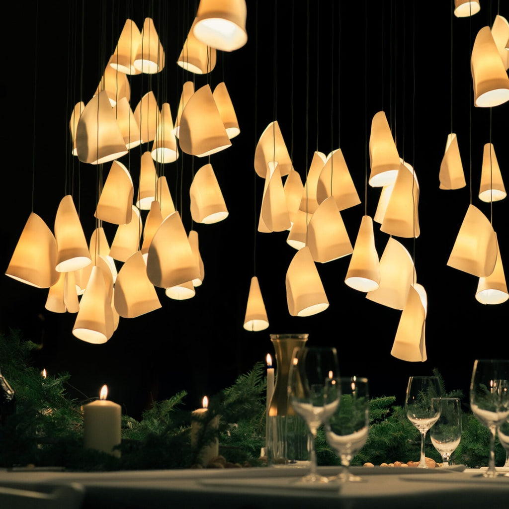 21 Thin Porcelain Pendant Lamp | Esilora