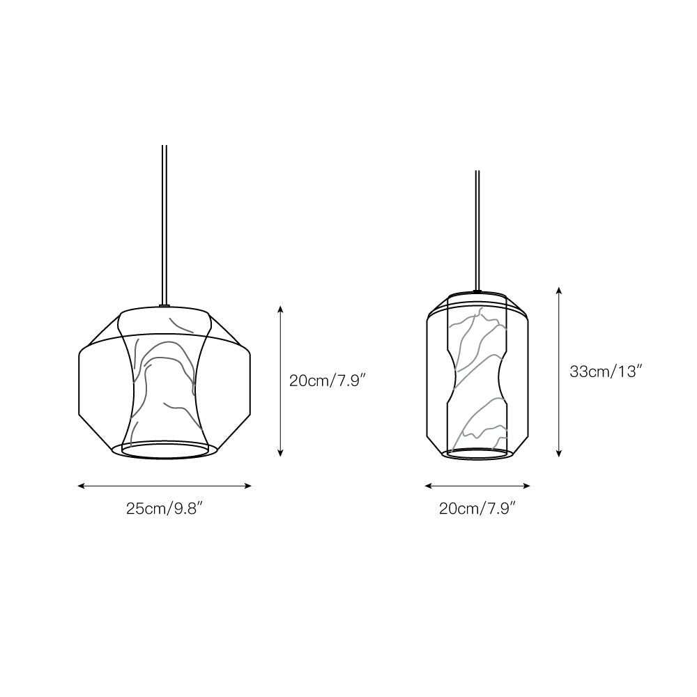 Glass Alabaster Pendant Lamp | Esilora