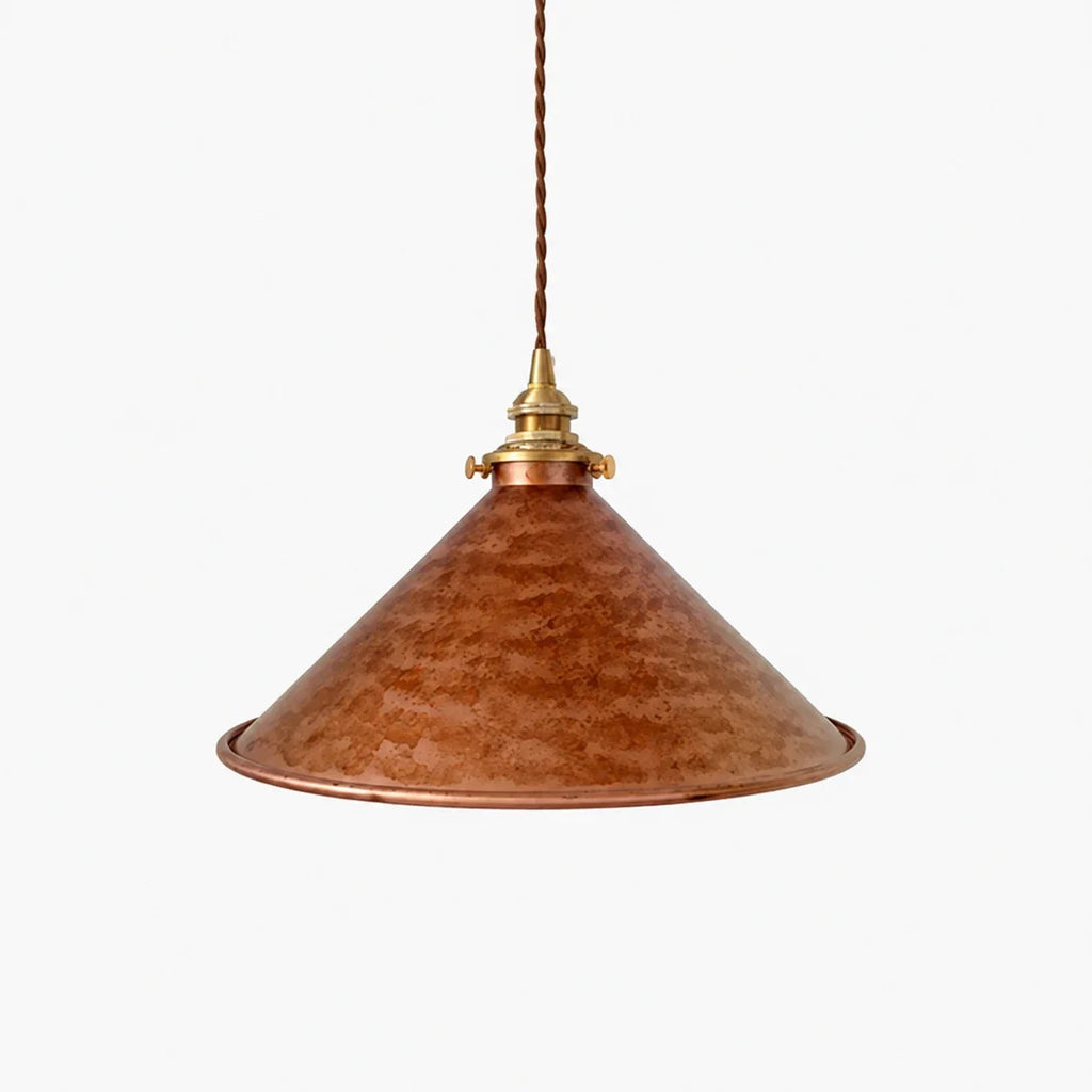 Vintage Industrielle Pendelleuchte aus distressed Metall | Esilora