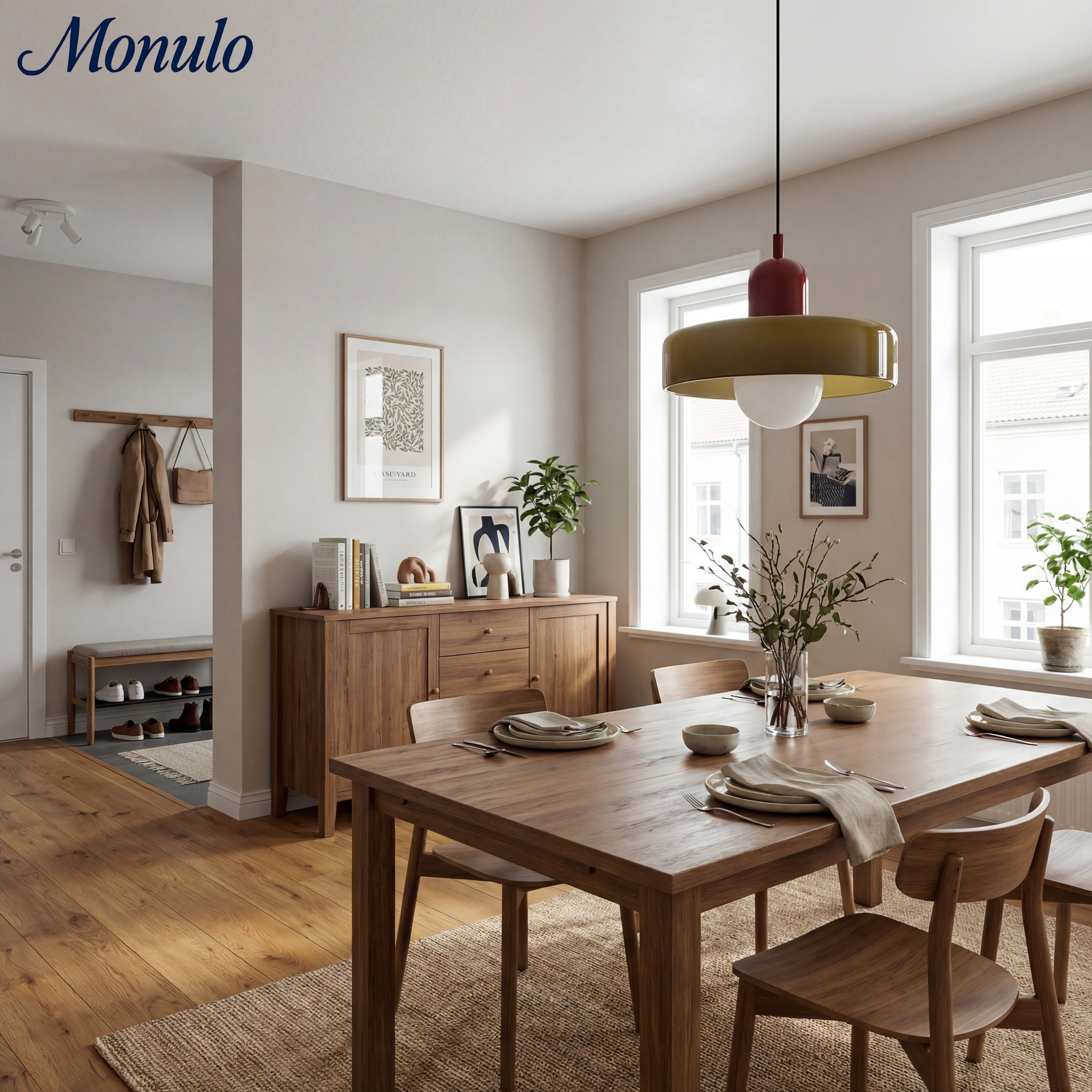 Verdoma Morandi Disc Glass Pendant Light for Modern Dining and Living | Esilora