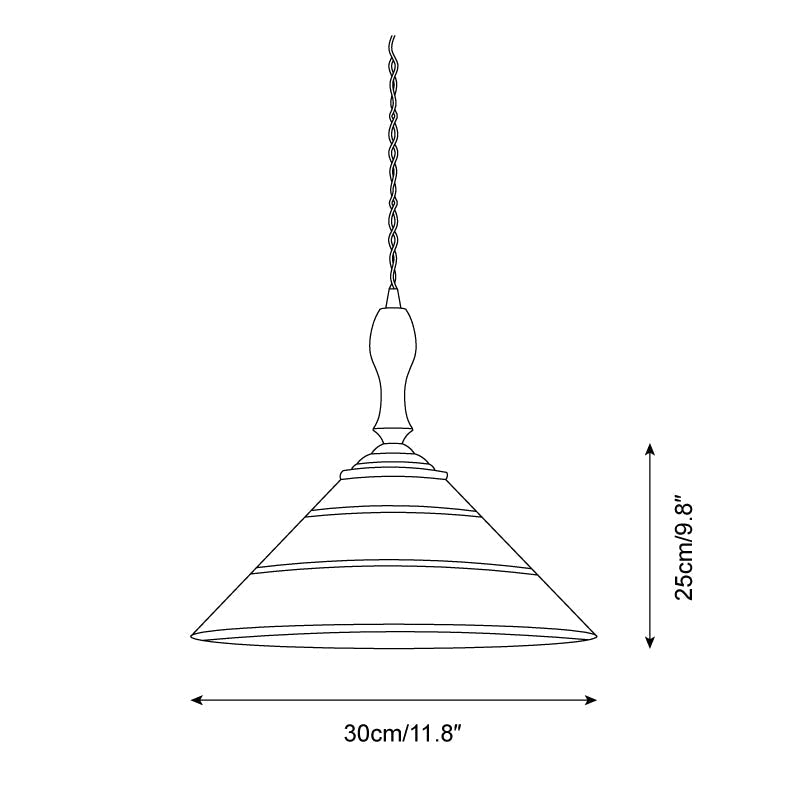 Zelená závěsná lampa Nolyn | Esilora