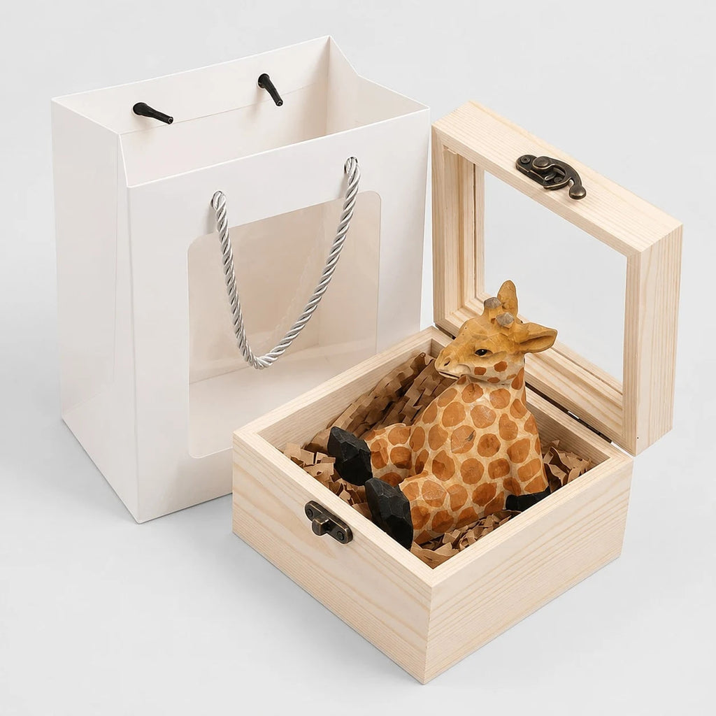Support de téléphone en bois sculpté à la main représentant un animal | Esilora