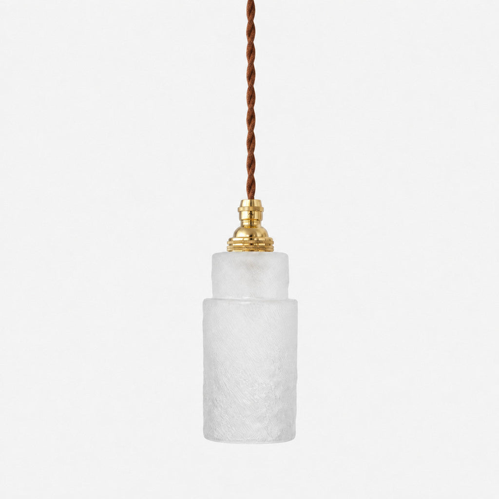 Suspension vintage japonaise en verre dépoli | Esilora