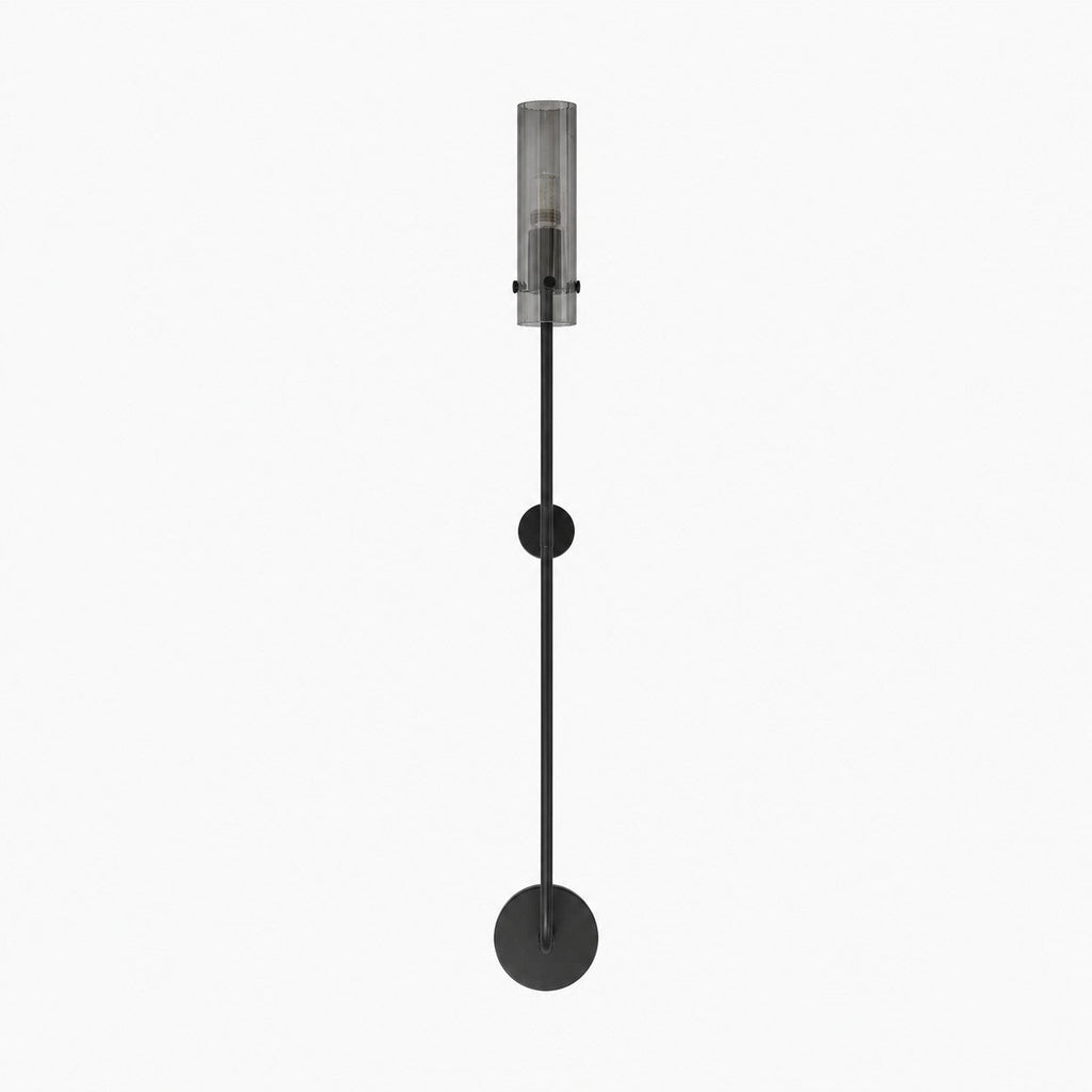 Long Copper and Glass Wall Sconce | Esilora