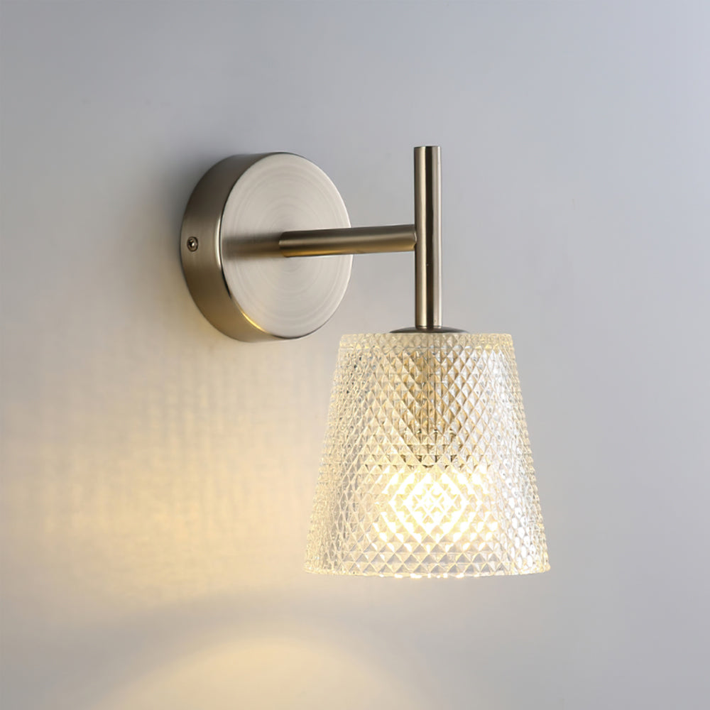 Bravira Modern Glass Wall Lamp – Minimalist Wall Sconce for Bedroom, Hallway & Vanity | Esilora
