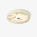 AlbaSphere Modern Round Ultra Thin Ceiling Lamp - Alabaster Contemporary Home Lighting | Esilora