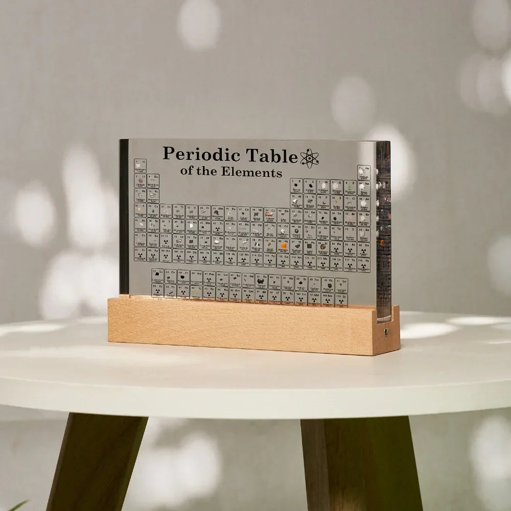 Acrylic Periodic Table Lamp — Illuminated Real Elements
