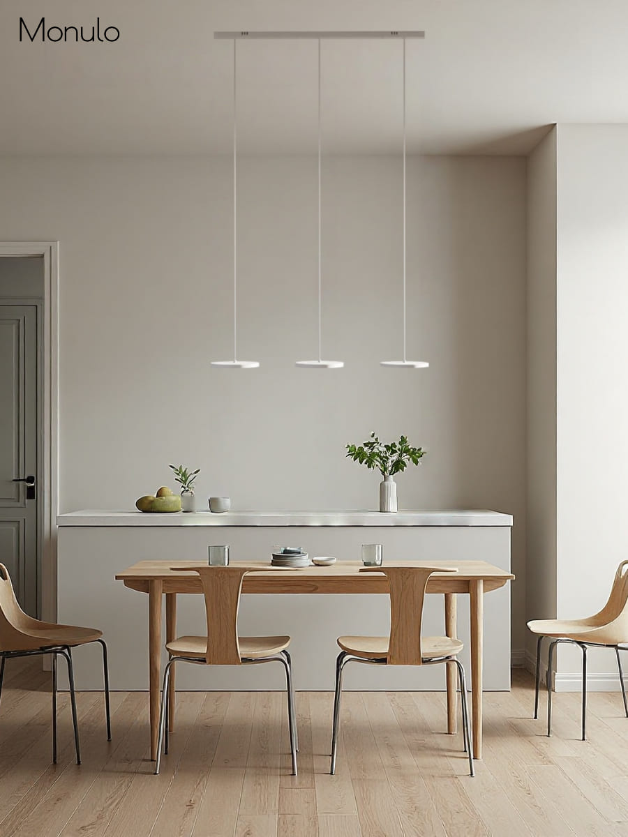 Minimalistische Mehrkopf-Pendelleuchte – Rundes Design für Küche | Esilora