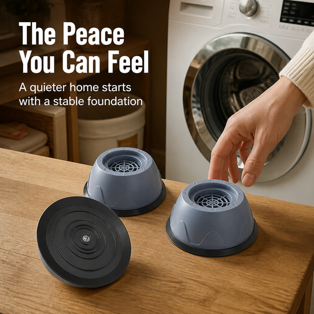 QuietNest — Turn Your Loud, Shaking Laundry into a Peaceful, Scratch-Free Sanctuary - Esilora