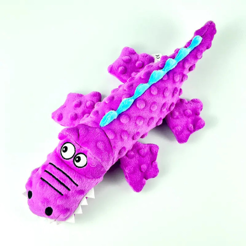 SqueakyPlush Crocodile Dog Toy — Soft Squeaker Chew Toy